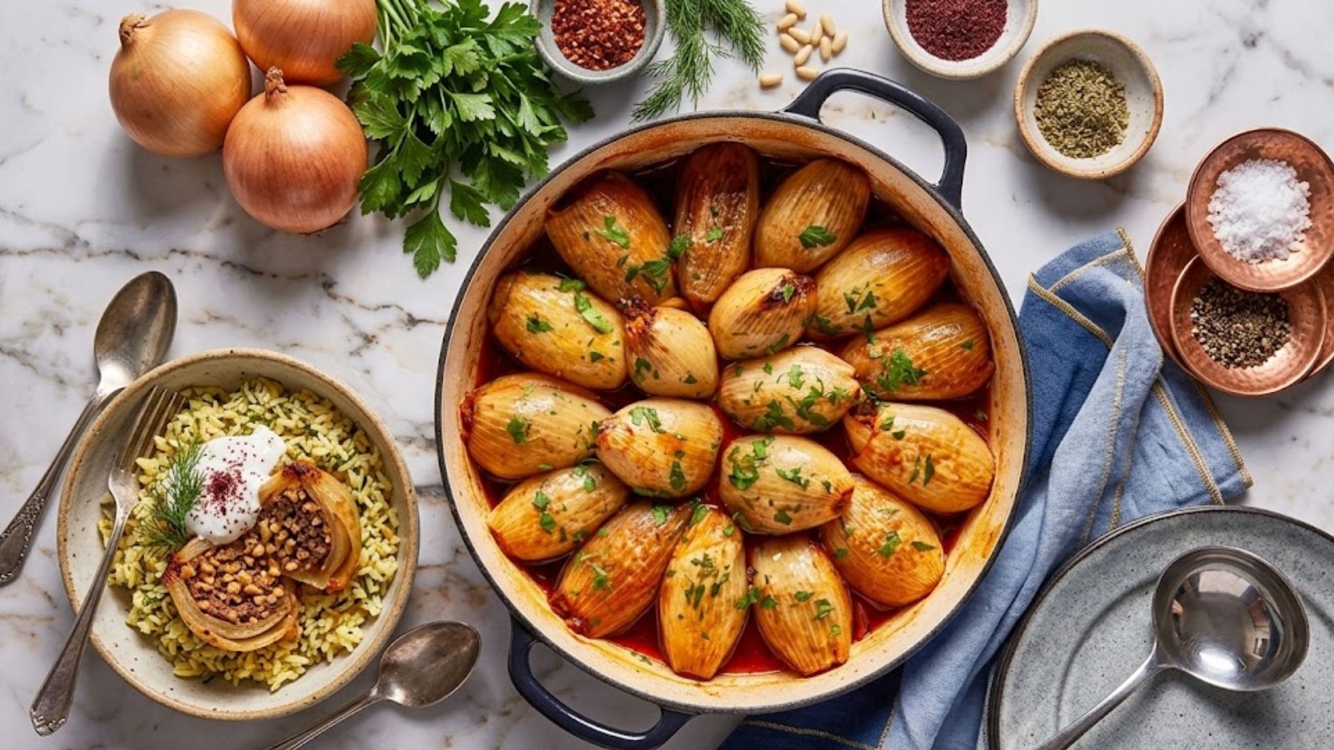 Golden Onion Rolls with Beef, Rice & Herb Filling.jpg