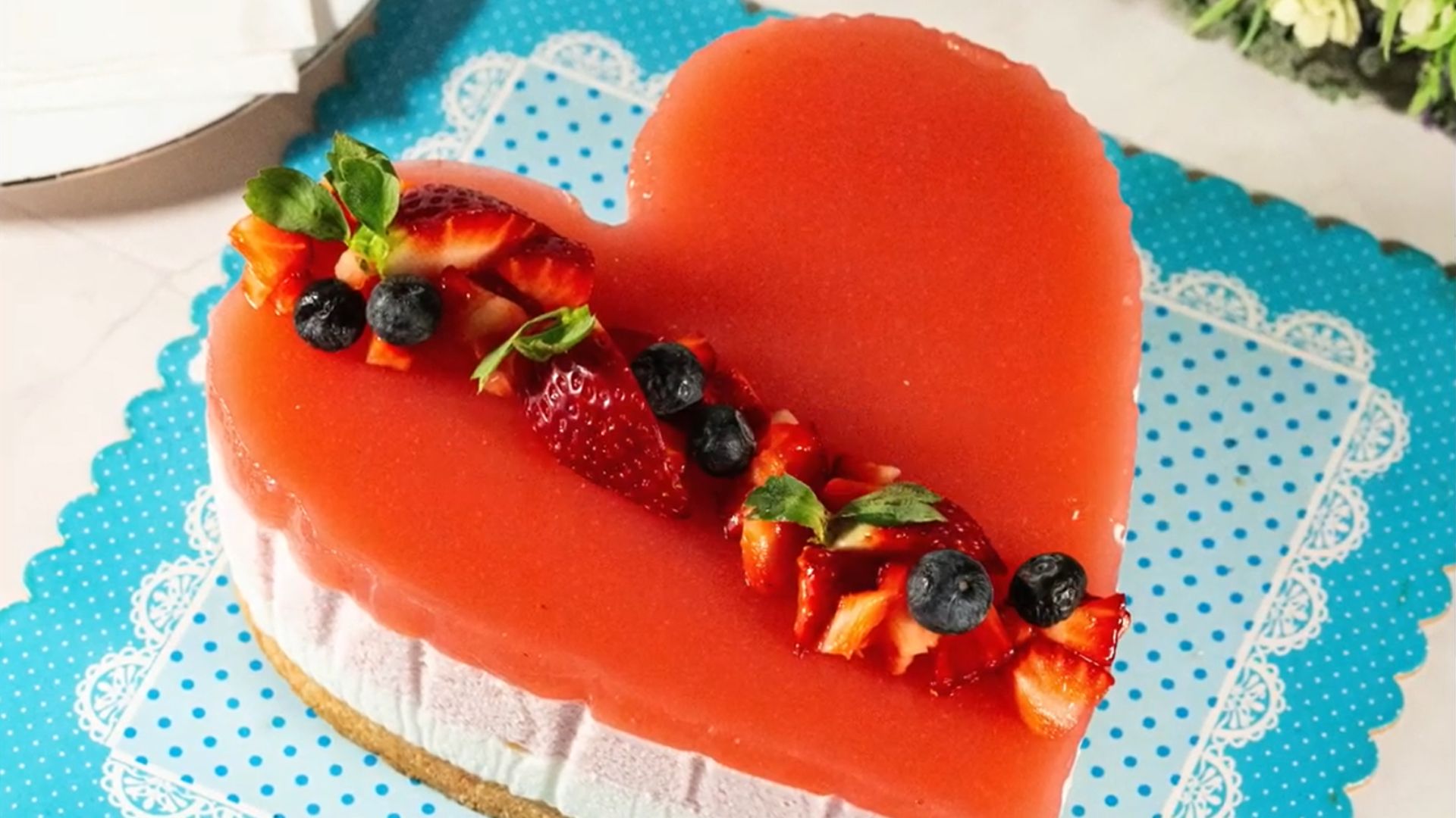 Valentine's Day Cake - Cream Cheese Mousse Heart.jpg